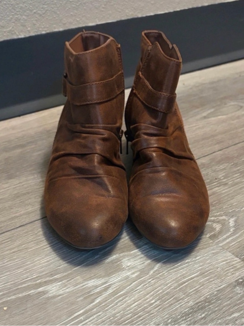 Kim Rogers Brown Ankle Booties